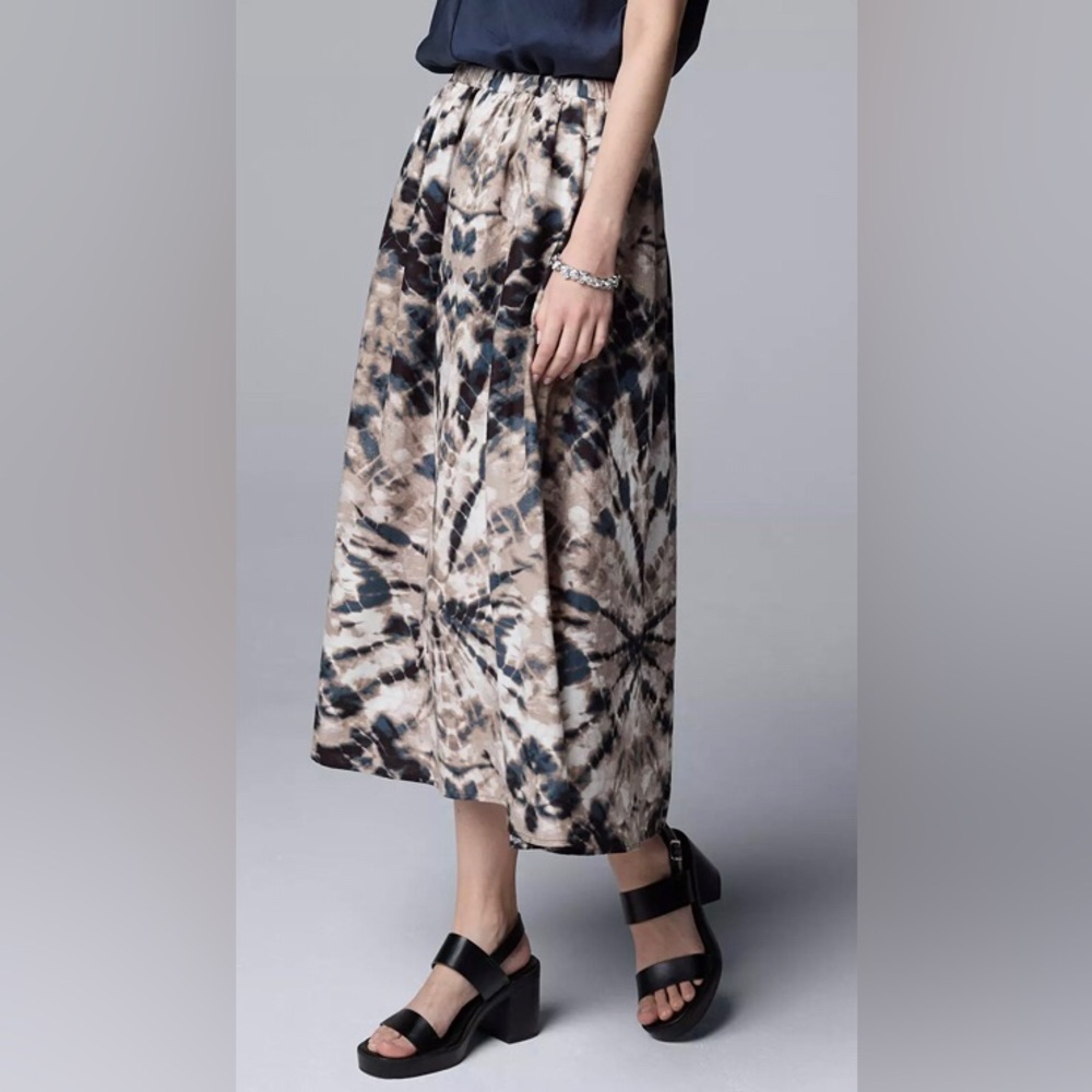 NEW Simply Vera Vera Wang Pull On Midi Skirt
